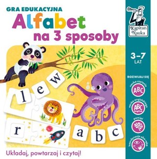 Gra edukacyjna "Alfabet na 3 sposoby" nauka Liter i Słów dla dzieci 3-7 lat
