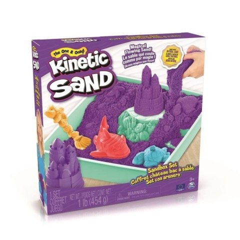 Kinetic Sand - Piasek z foremkami fioletowy Kinetic Sand - Piasek z foremkami fioletowy
