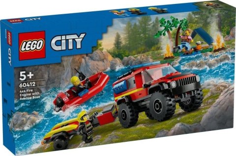 LEGO(R) CITY 60412 Terenowy wóz strażacki z łodzią LEGO(R) CITY 60412 Terenowy wóz strażacki z łodzią