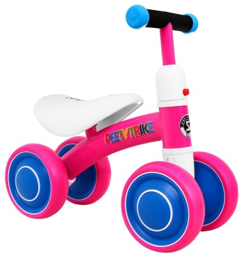Pierwszy Rowerek biegowy PettyTrike dla dzieci Różowy 4-kołowy Jeździk SporTrike Pierwszy Rowerek biegowy PettyTrike dla dzieci Różowy 4-kołowy Jeździk SporTrike