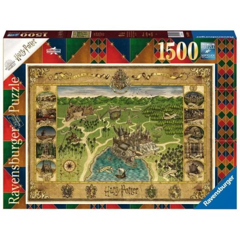 Puzzle 1500 Mapa Hogwartu Puzzle 1500 Mapa Hogwartu