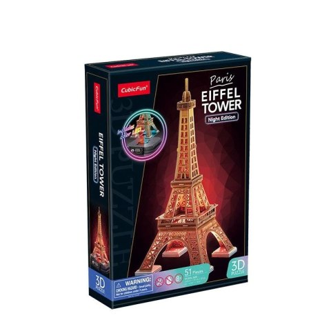 Puzzle 3D Wieża Eiffla LED Puzzle 3D Wieża Eiffla LED