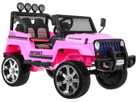 Autko terenowe Raptor Drifter Różowy + Pilot + Napęd 4x4 + Schowek + Wolny Start + MP3 LED Autko terenowe Raptor Drifter Różowy + Pilot + Napęd 4x4 + Schowek + Wolny Start + MP3 LED