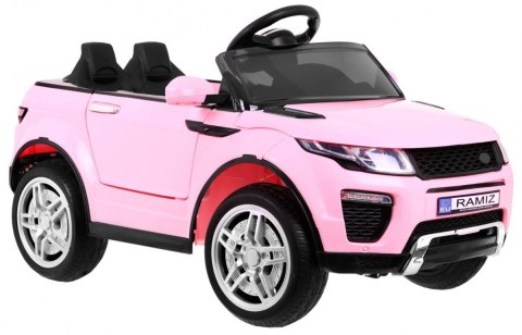 Autko Rapid Racer elektryczne dla dzieci Różowy + Pilot + Wolny Start + EVA + MP3 LED Autko Rapid Racer elektryczne dla dzieci Różowy + Pilot + Wolny Start + EVA + MP3 LED