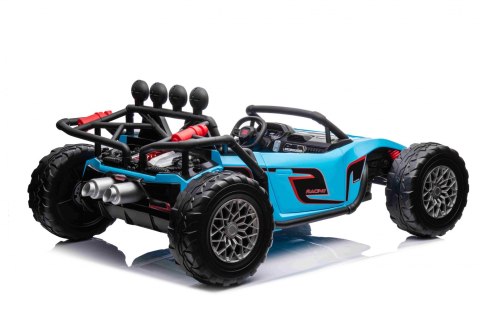 Auto Buggy Racing 5 na akumulator dla dzieci Niebieski + Silniki 2x200W + Pilot + Audio LED + Wolny Start