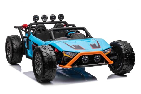 Auto Buggy Racing 5 na akumulator dla dzieci Niebieski + Silniki 2x200W + Pilot + Audio LED + Wolny Start