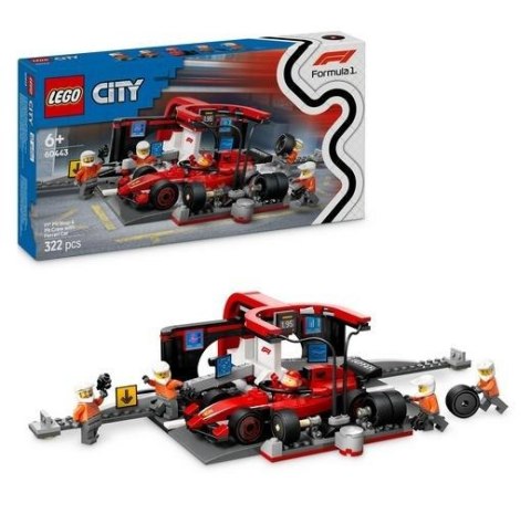 LEGO(R) CITY 60443 (3szt) Pit stop i mechanicy z Fer LEGO(R) CITY 60443 (3szt) Pit stop i mechanicy z Fer