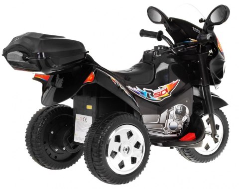 Motorek Trójkołowy BJX-088 elektryczny dla najmłodszych Czarny + Dźwięki + Światła Motorek Trójkołowy BJX-088 elektryczny dla najmłodszych Czarny + Dźwięki + Światła