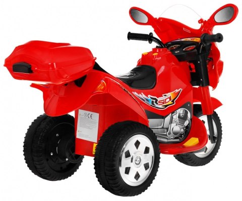 Motorek Trójkołowy BJX-088 elektryczny dla najmłodszych Czerwony + Dźwięki + Światła Motorek Trójkołowy BJX-088 elektryczny dla najmłodszych Czerwony + Dźwięki + Światła
