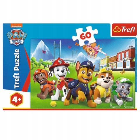 Puzzle Psi patrol 60 elementów Psi Patrol na polanie Trefl 17375 Puzzle Psi patrol 60 elementów Psi Patrol na polanie Trefl 17375