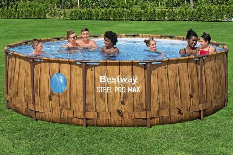 Basen Stelażowy 14FT 427x107cm Steel PRO MAX BESTWAY Basen Stelażowy 14FT 427x107cm Steel PRO MAX BESTWAY