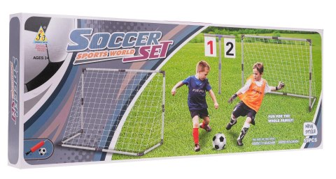 Dwie Bramki z Tablicą Punktową + Akcesoria Dwie Bramki z Tablicą Punktową + Akcesoria