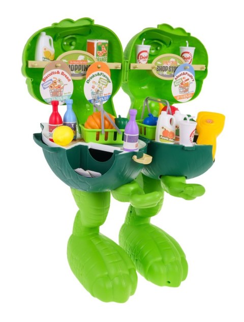 Jeżdżacy Dinozaur + Sklep Spożywczy 2w1 dla dzieci 3+ Atrapy produktów spożywczych + Akcesoria 55 el. Jeżdżacy Dinozaur + Sklep Spożywczy 2w1 dla dzieci 3+ Atrapy produktów spożywczych + Akcesoria 55 el.