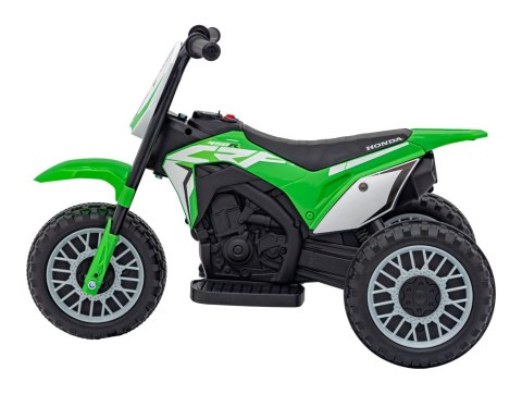 Motorek Cross Honda CRF 450R na akumulator dla dzieci Zielony + 3 Koła + Gumowy Bieżnik + Klakson Motorek Cross Honda CRF 450R na akumulator dla dzieci Zielony + 3 Koła + Gumowy Bieżnik + Klakson