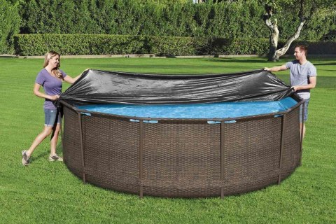 Pokrywa 370cm na Basen stelażowy i panelowy 360-366cm/12FT BESTWAY Pokrywa 370cm na Basen stelażowy i panelowy 360-366cm/12FT BESTWAY