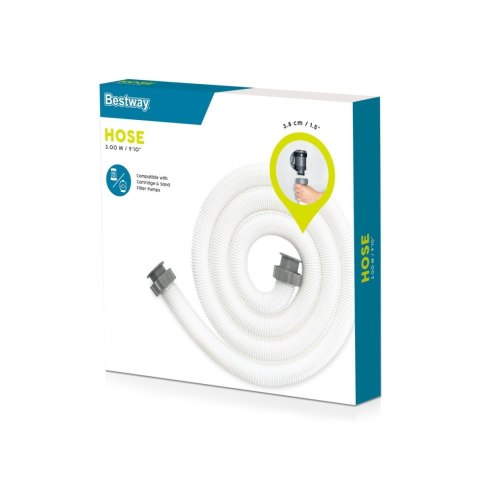 Wąż 3,8 cm do pompy basenowej Rura BESTWAY Wąż 3,8 cm do pompy basenowej Rura BESTWAY
