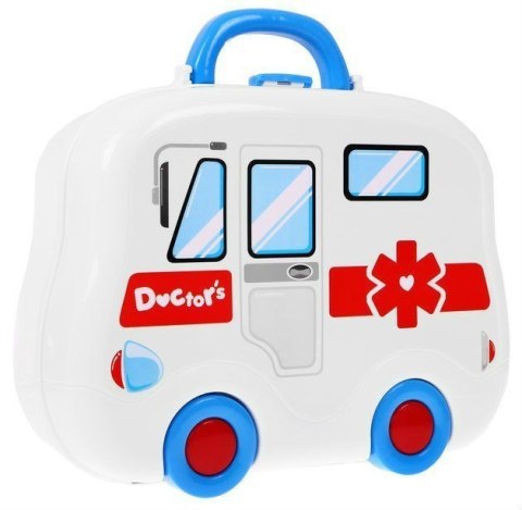 Zestaw lekarski + Walizka ambulans dla dzieci 3+ Przenośna zabawka + Akcesoria Sprzęty doktora Zestaw lekarski + Walizka ambulans dla dzieci 3+ Przenośna zabawka + Akcesoria Sprzęty doktora